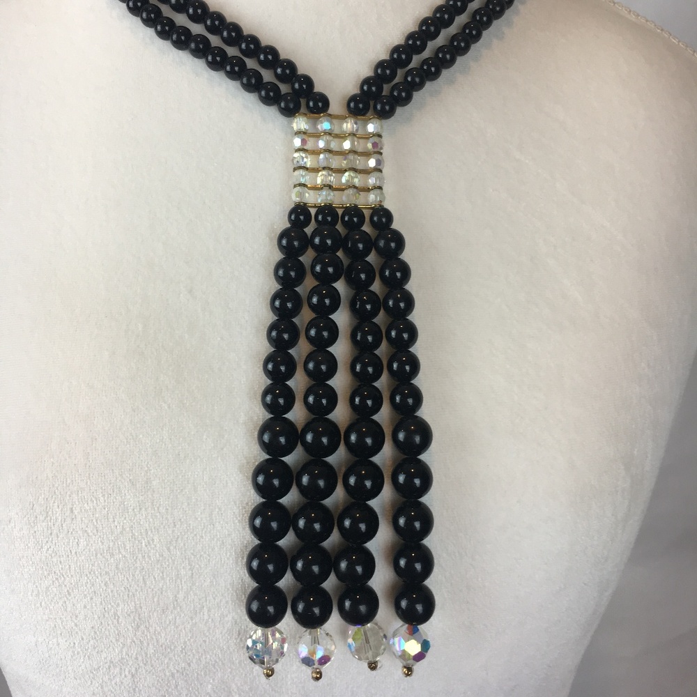 Vintage multi-strand statement necklace
